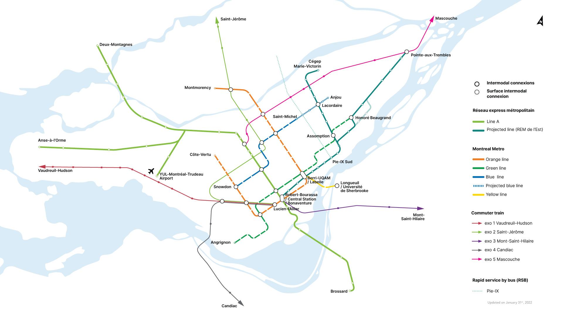 Integrated network map